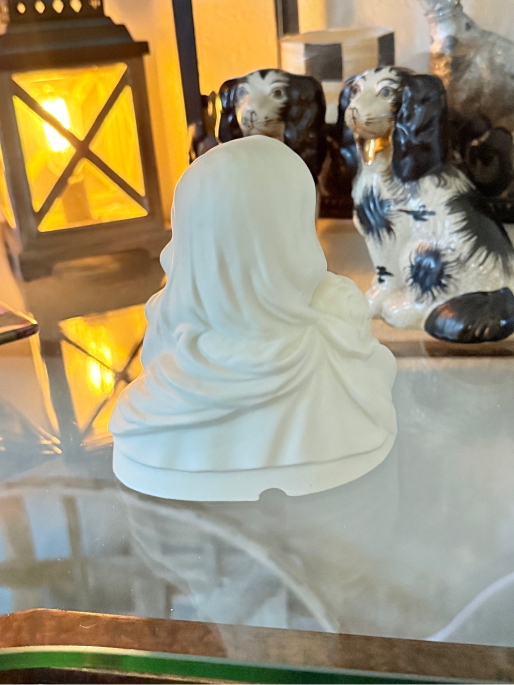 Vintage Porcelain Madonna & Child Night Light - Picture 14 of 16